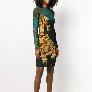 Dsquared2 Japanese Tiger Print Dress
